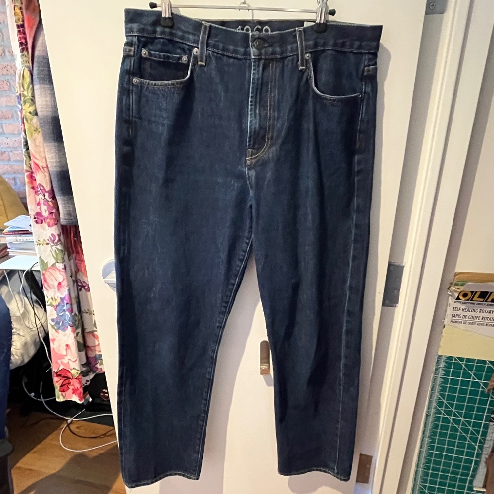 Gap 1969 jeans womens limited edition selvedge size 12 100% cotton high rise